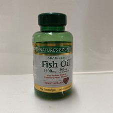 Nature's Bounty Omega 3 Fish Oil Softgels 1200mg 60 Count