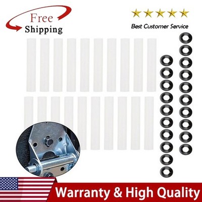 20X Garage Door Hinge Quiet Roller Sleeves with Nuts for Improved Performance