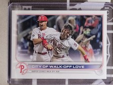 Bryce Harper City Of Walk-Off Love 2022 Topps Series 1 Checklist #321