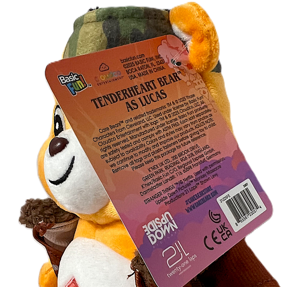 Basic Fun Care Bears x Stranger Things Set de 2 Peluches – Cheer Bear como Eleven & Grumpy Bear como Demogorgon – Edición Limitada – Regalo para Fans Basic Fun Care Bears x Stranger Things Set de 2 Peluches – Cheer Bear como Eleven & Grumpy Bear como Demogorgon – Edición Limitada – Regalo para Fans