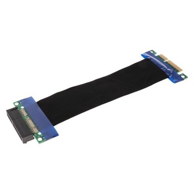 PCI-E PCI Express 4X Riser Card Adapter Flexibles Verlängerungskabel 64Pin