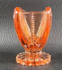 Boyd's Crystal Art Glass HEART TOOTHPICK HOLDER #71 HONEYCOMB 6-2-03 Glow NOS — photo 5