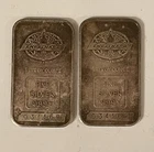 Vintage Engelhart Maple Leaf 1oz .999 Silver Bars Consecutive Numbers