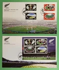 DR WHO 2004 NEW ZEALAND 2 FDC JOINT ISSUE HONG KONG RUGBY SEVENS SPORT R79435