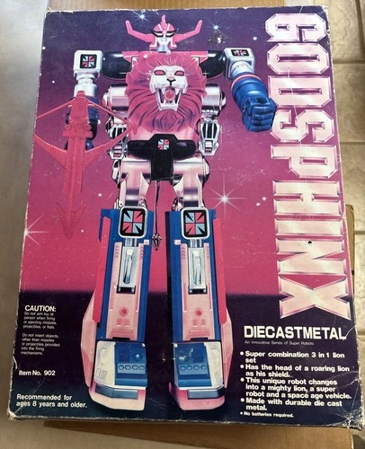 Super Robots GODSPHINX Diecast Metal #902 Vintage Chogokin 1980s