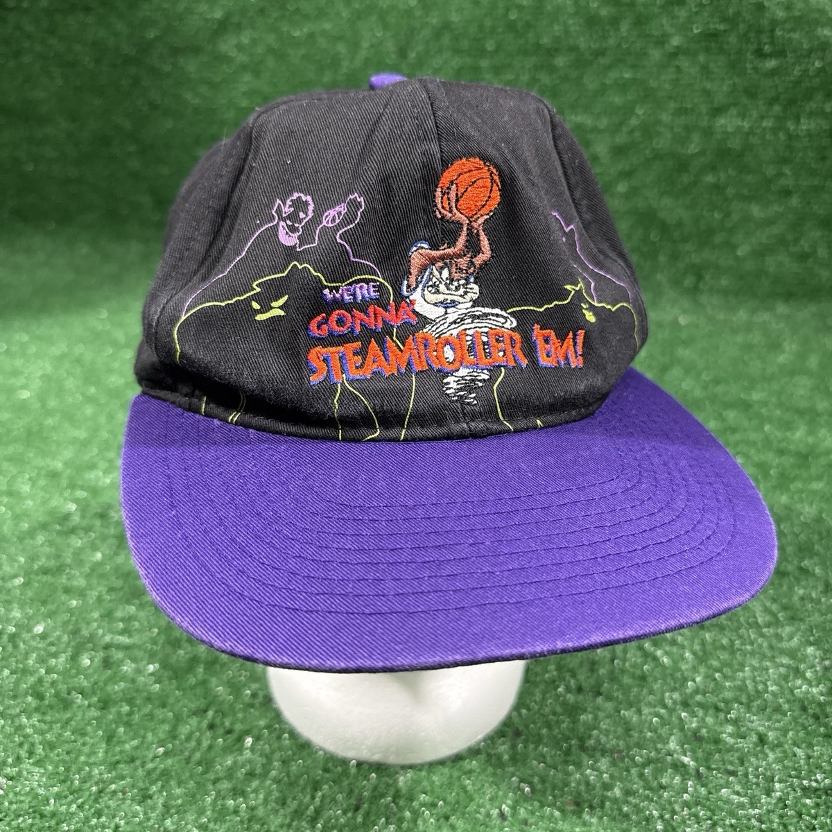 Vintage Space Jam Hat Cap Snap Back Warner Bros Taz 1996 | eBay display picture 1