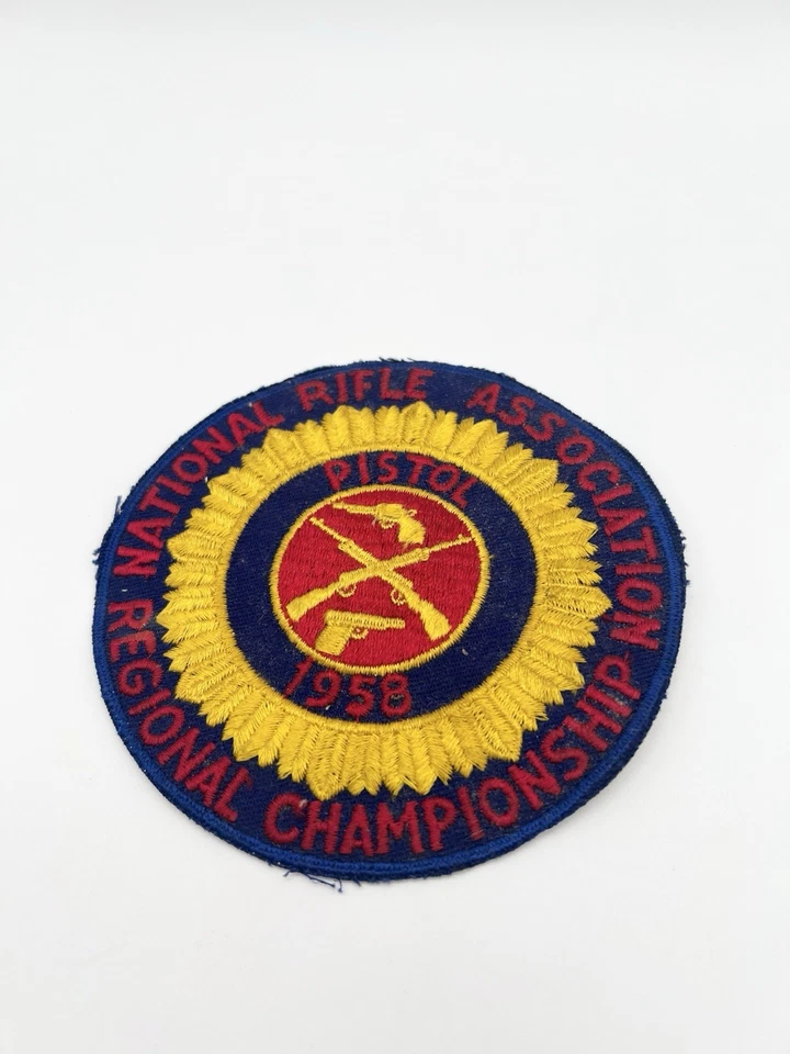Vintage 1958 NRA National Rifle Association Pistol Regional Championship Patch - Image 4 of 4