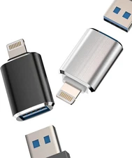 iPhone OTG Adapter(2Pack)USB Female to Lightning Male USB 2 Pack 