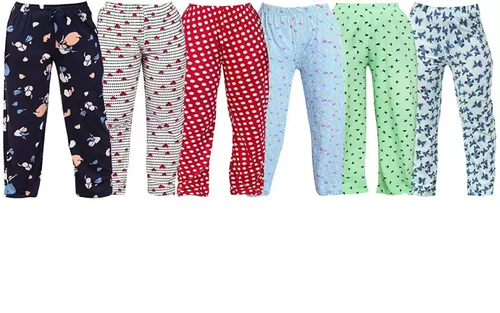 Pantalón de pista estampado de algodón para bebés niños y niñas pijama inferior salón ropa de noche P-6