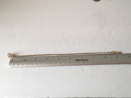 Collana Nolan Miller tono oro zirconi a forma di pera diamanti con orecchini pendenti - Foto 21 di 24