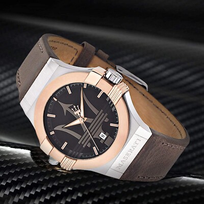 Original Maserati Herrenuhr mit Datum. Lederarmband. 349,00  NEU