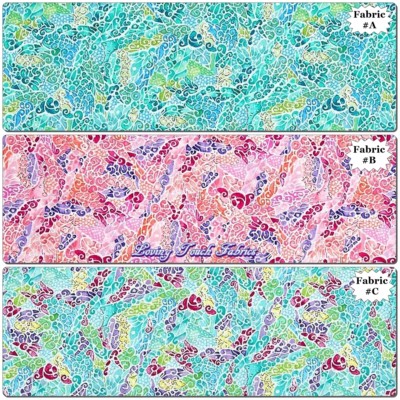 QUILTING TREASURES ''MARIPOSA'' #25914 MOSAIC DESIGN FABRICS (SELECTION)