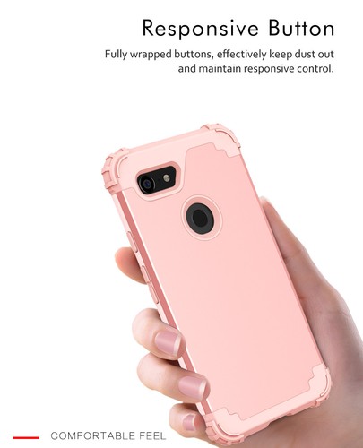 For Google Pixel 4 XL 3 3a XL Rubber Shock proof Heavy Duty Hard Back Case Cover - Picture 6 of 16