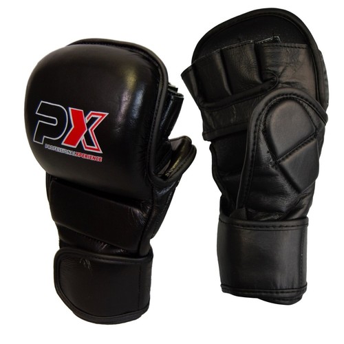 PX MMA Handschutz Leder ergonomische Passform, Wettkampf und Training - Bild 1 von 9