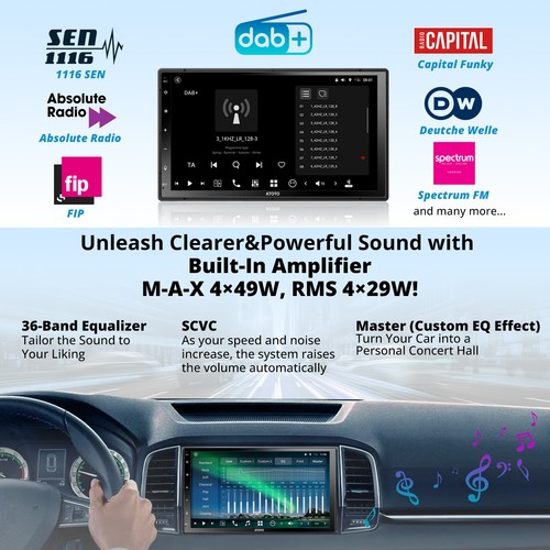 Radio de coche ATOTO XI0 7" Android 13 DAB+ 8+128G 4G LTE AI GPS 1080P Dashcam y cámara - Imagen 8 de 9