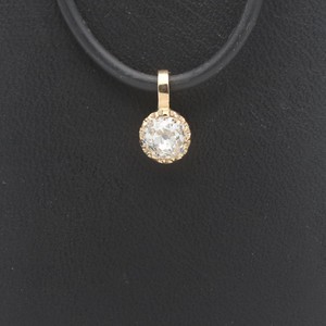 Solitar Diamant Anhanger 750 Gold 18 Kt Gelbgold Altschliff 0 56 Ct Wert 2390 Ebay