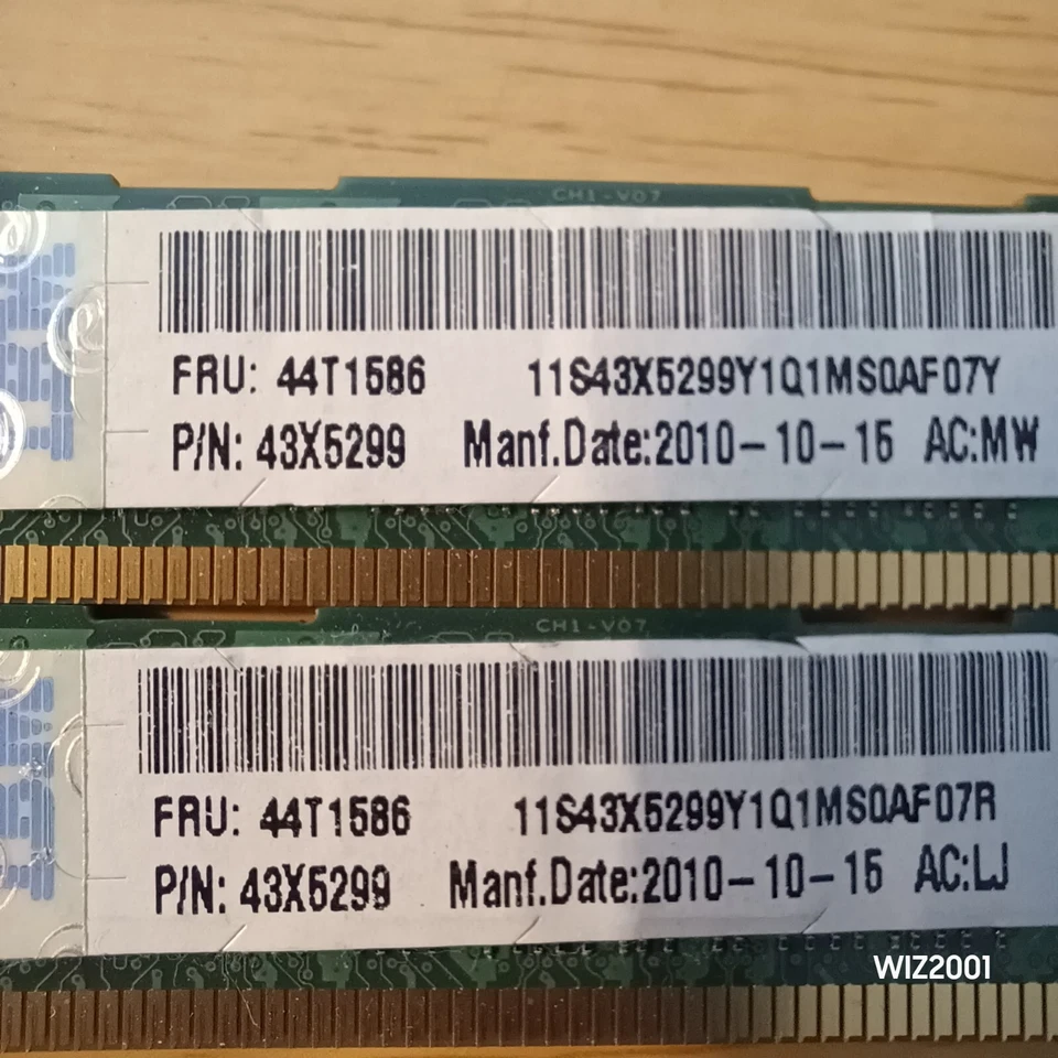 Lot 6X IBM SAMSUNG HYNIX ECC (4)8GB PC3-8500R & (2) 4GB PC3-10600R Server RAM - Image 4 of 4