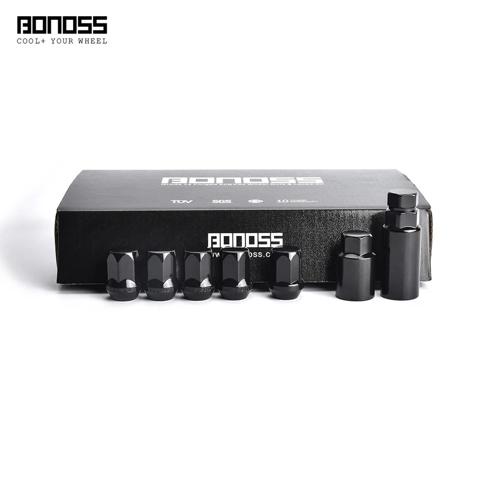 Cono de tuercas de rueda de acero BONOSS 20+4 piezas 12x1,5 para Volvo C30 S40 V50 V40 2006+ Foto 4 de 4