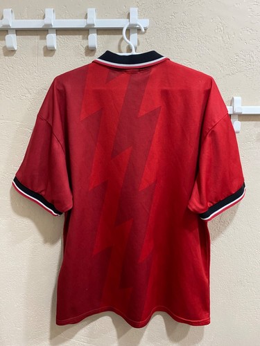 Vintage Nike lightning Arsenal style retro football shirt jersey template XL - Picture 2 of 12