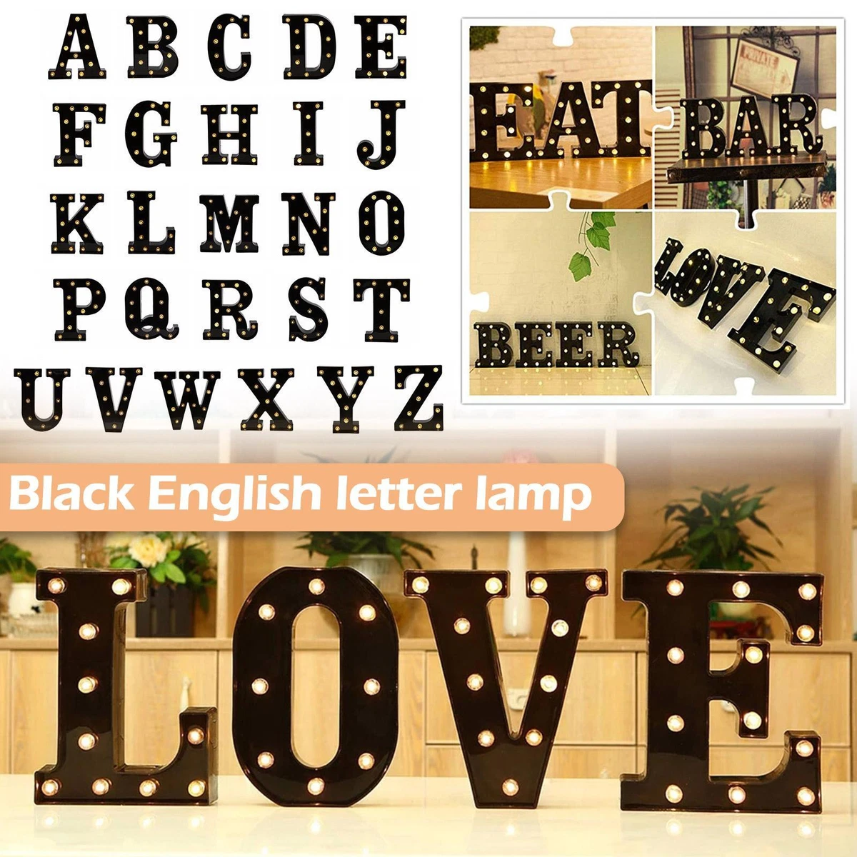Letter night light deals