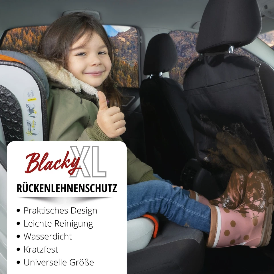 Rückenlehnenschutz XL, Trittschutz-Auto, robuster Autositzschoner für Rückseite - Bild 2 von 4
