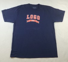 VSTR LOGO 1982 Graphic Print T-shirt Men's Size XL Blue Made In USA 100%Cotton