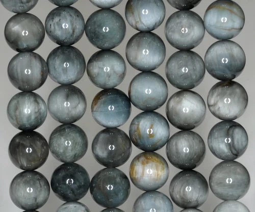 PIEDRA PRECIOSA OJO DE GATO CRISOBERILO CLARO 12 MM GRADO A CUENTAS SUELTAS REDONDAS 7 pulgadas - Imagen 1 de 4