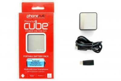 PhoneSuit Power Cube Battery Pack for Android, Blackberry and Smartphones