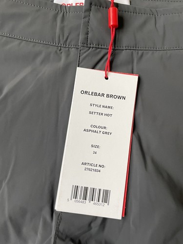 ORLEBAR BRAUN grau mittellang technischer Setter heiße Badeshorts Größe 34 $ 375 - Bild 4 von 8
