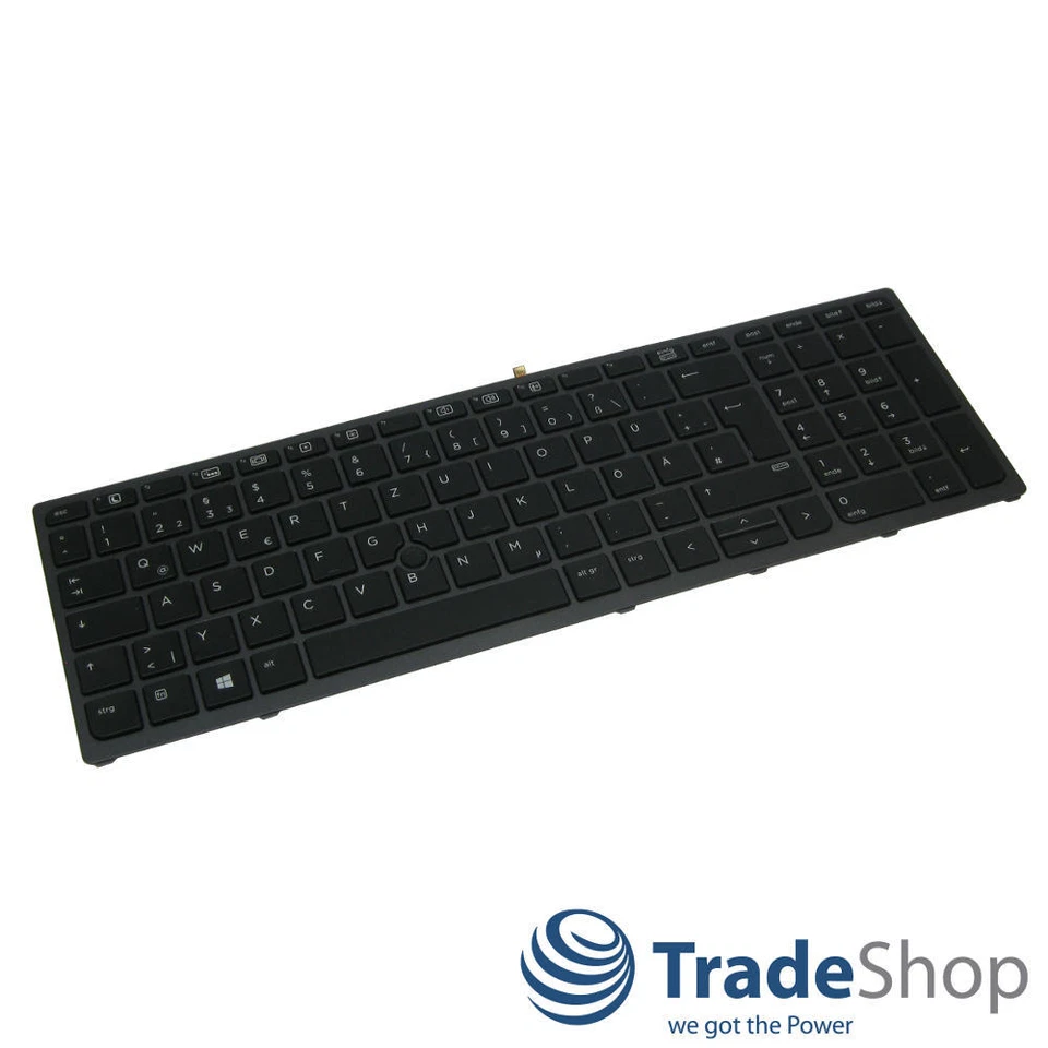 Orig Tastatur QWERTZ DE Hintergrundbeleuchtung Trackpoint für HP ZBook 15 17 G3 - Bild 2 von 3