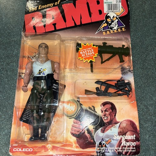 RAMBO The Enemy of Rambo SAVAGE Sergeant Havoc Figure 1985/86 Vintage Coleco