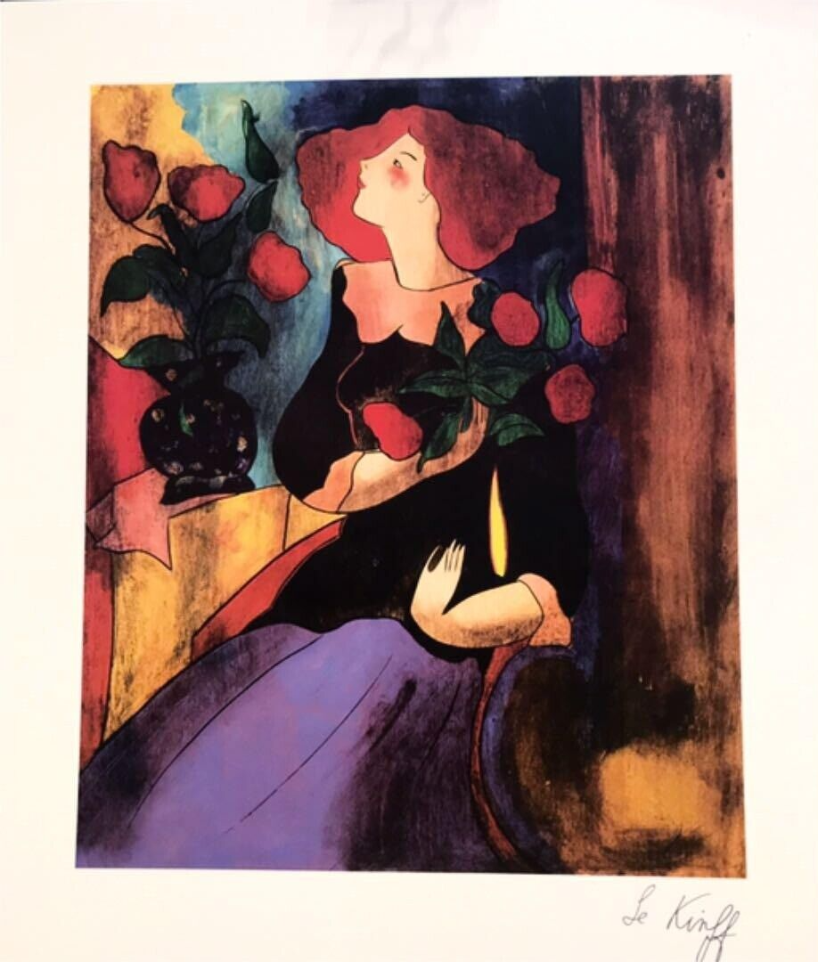 Linda Le Kinff リンダ・ル・キンフ リトグラフ 2枚セット 額装済 Linda Le Kinff Original Serigraph (Come's With Frame) | eBay