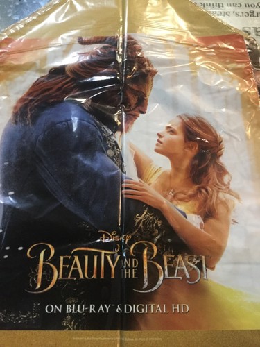 1 Beauty and the Beast 2017 (4 sided) Mylar Balloon Emma Watson Princess Movie - Picture 4 of 5