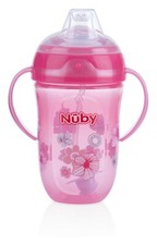Nuby Comfort 360  Plus Trainer Sippy Cup - 4 months - Pink or Purple - BPA Free