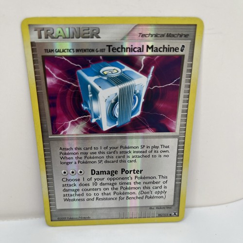 Pokemon Card Team Galactic’s Invention G-107 Technical Machine Reverse ...