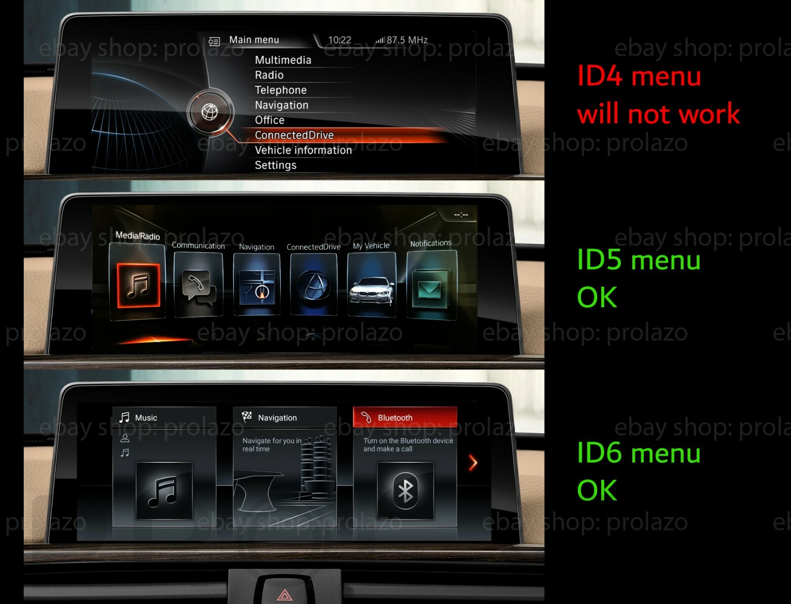 BMW i3 EVO Carplay + Fullscreen + VIM + Android Screenmirroring ALL