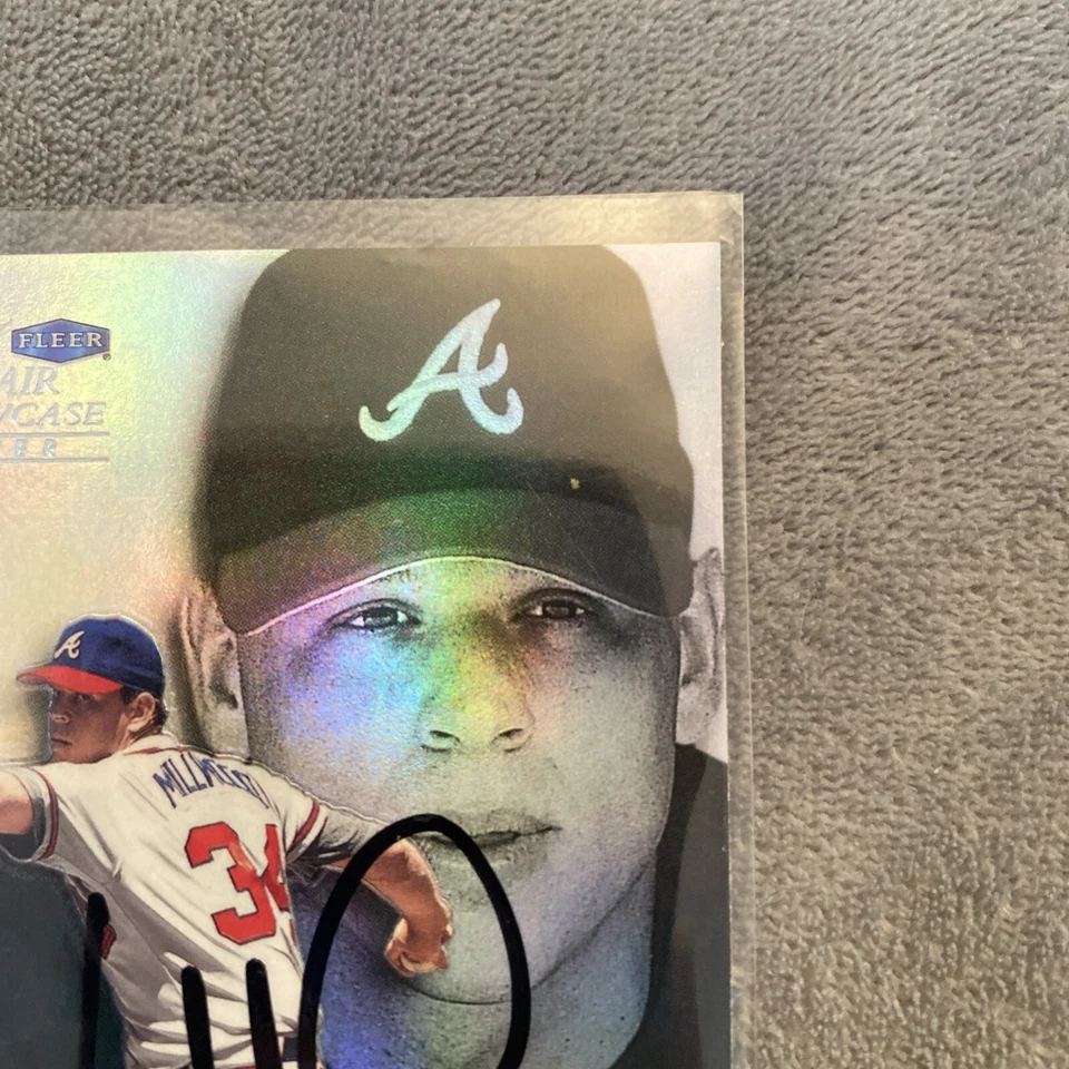 Kevin Millwood 1995 Fleer Flair Showcase Power Authentic Autograph - Изображение 4 из 4