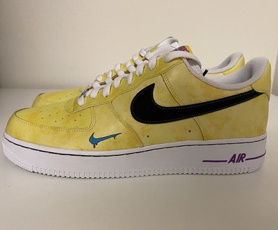 Nike Air Force 1 â07 LV8 Peace Love & Basketball Yellow Mens Sz 12 DC1416-700 | eBay