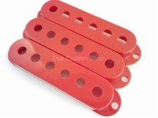 True Custom Shop  Red Single Coil Pickup Covers for Fender Strat