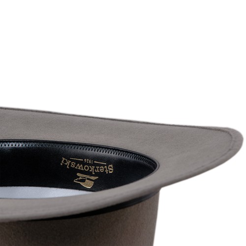Sterkowski REDWOOD Wool Felt Fedora Hat Wide Brim Elegant Retro Manly Cowboy - Picture 22 of 25