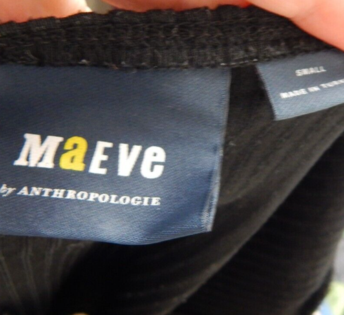 Top pequeño Anthropologie Maeve para mujer sin mangas negro usado en excelente estado - Imagen 4 de 4