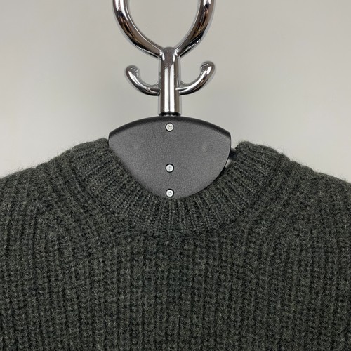 Barbour Men’s Khaki Green Chunky Knit Fisherman Sweater – Size L - Picture 6 of 12