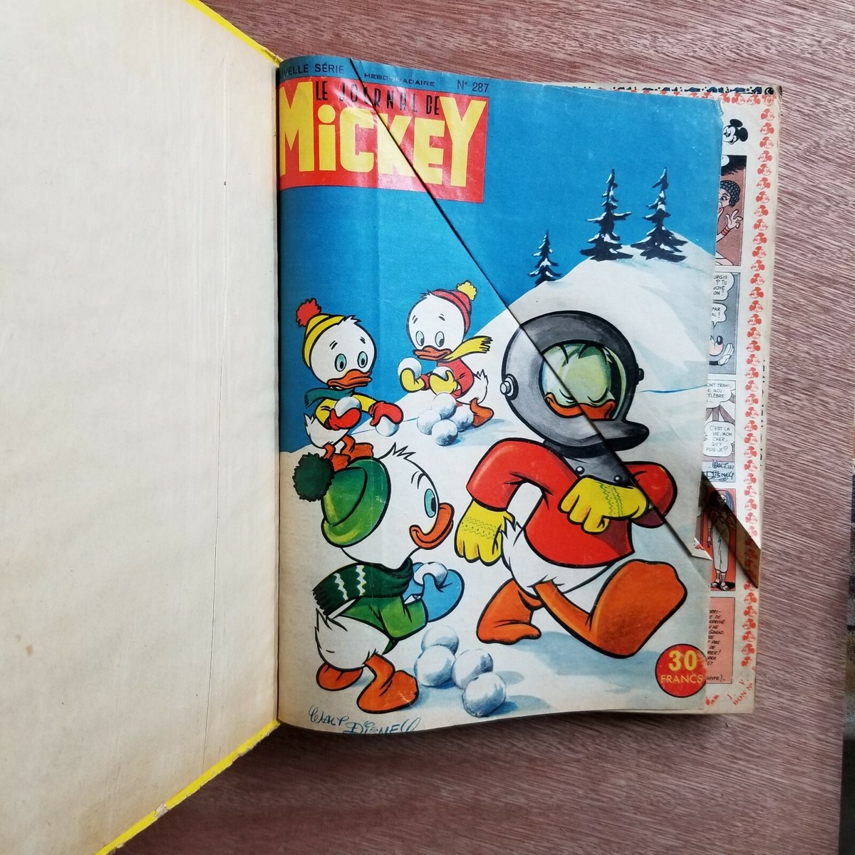 1959 Le Journal de Mickey Mouse Album No 12 Walt Disney