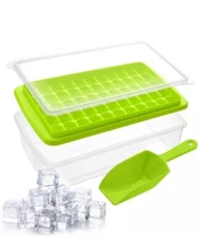 New -- Ice Cube Tray 55 Grids Ice Tray with Bin Ice Tray Freezer with Lid and St