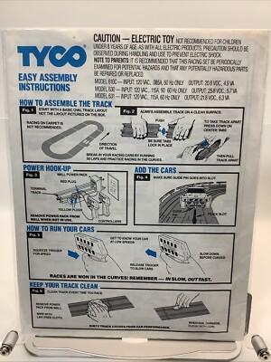 Tyco  93-8-0218 Easy Assembly Instructions For Race Track System