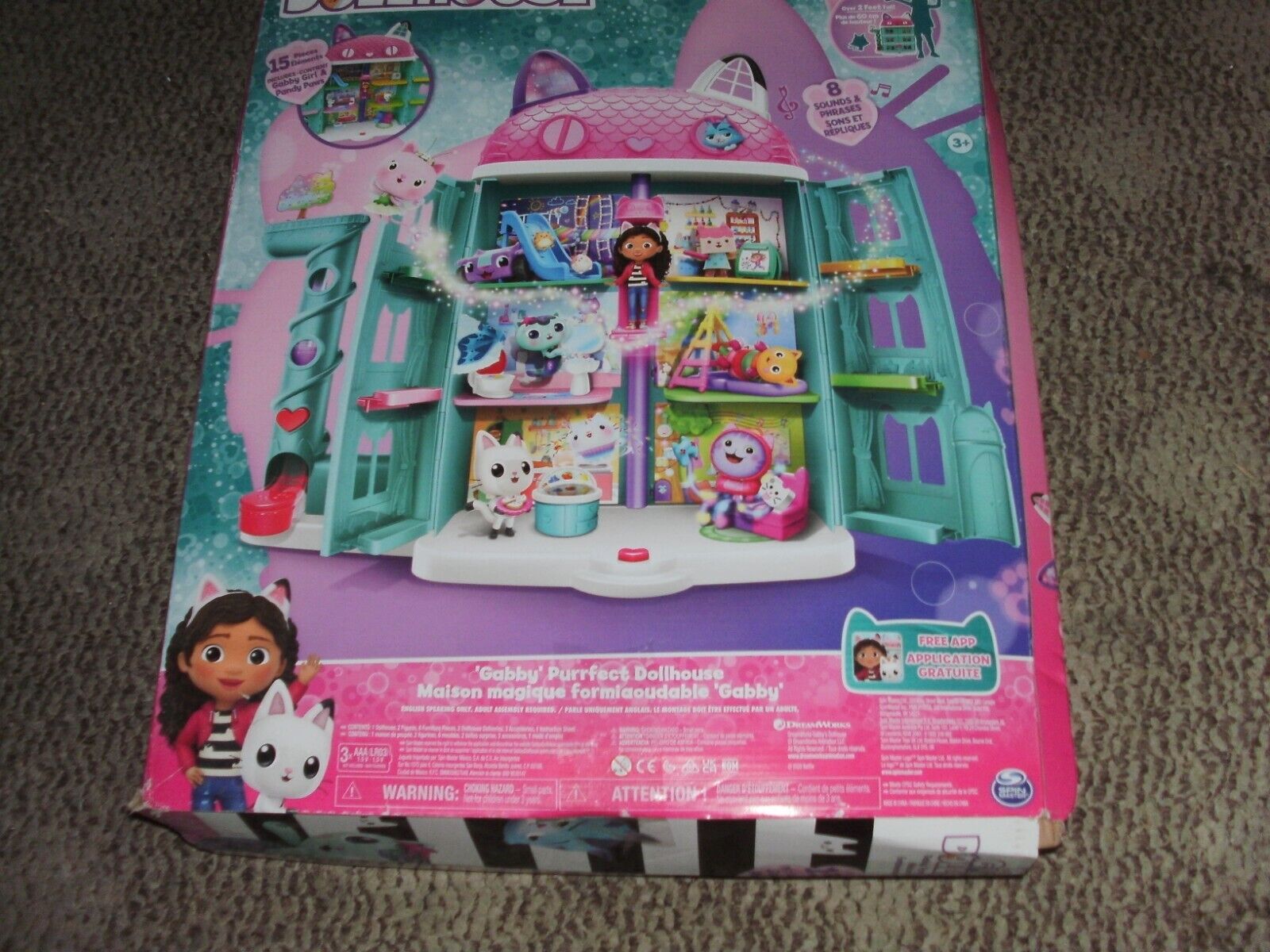 Dreamworks Gabby's Dollhouse Purrfect Playset 15 Pieces Netflix New-IN HAND