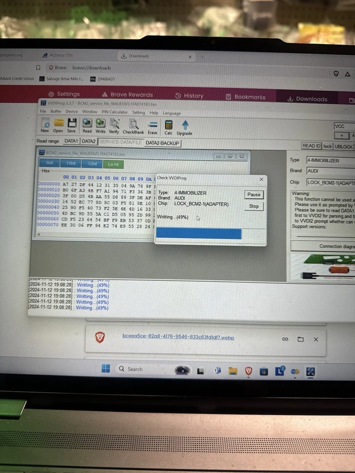 Chaves de clonagem ou programação Audi BCM2! - Imagem 2 de 2