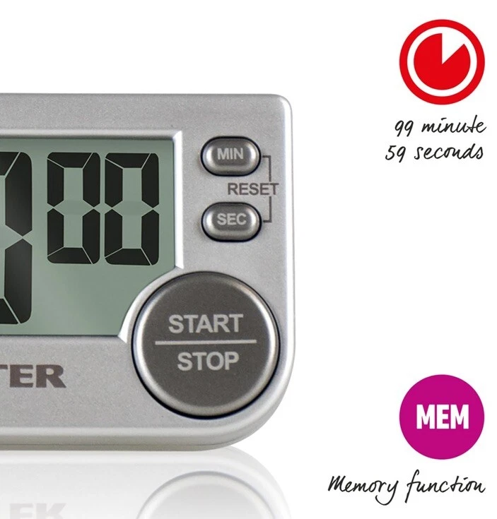 Temporizador electrónico de cocina Salter Big Button Foto 4 de 4