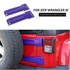 For Jeep Wrangler JK JKU Bright Purple Tailgate Hinge Trim Spare Tire Cover Trim