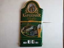 Kapuziner Weißbier Wandkalender aus Blech originalverpackt Kulmbacher Brauerei